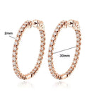 <tc>Moissanit-Creolen in S925-Silber </tc>