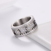 <tc>Rotierender Himmelszahnrad-Ring – S925</tc>