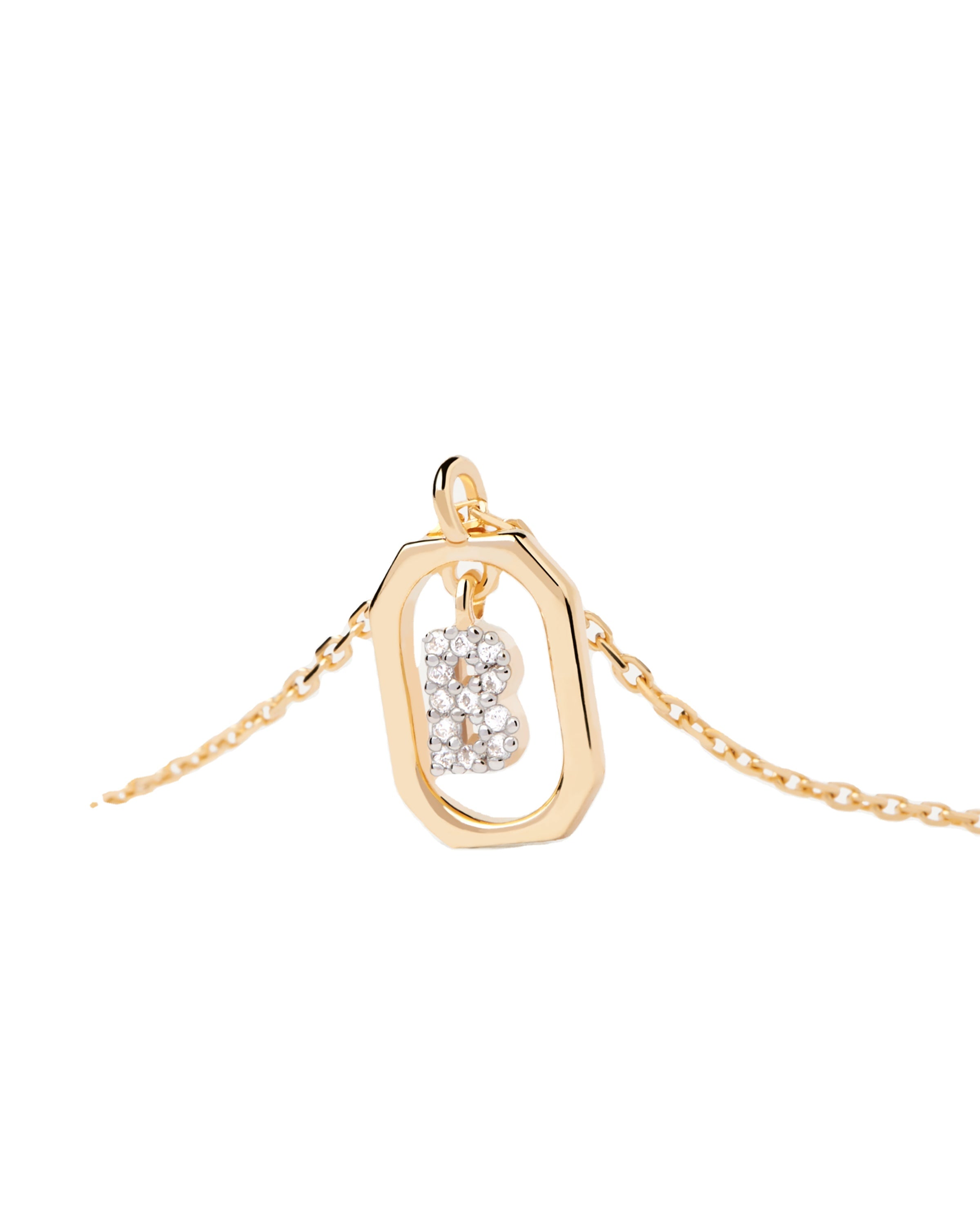 <tc>Buchstaben-Anhänger A–Z aus 925er Silber mit goldfarbener Oberfläche</tc>