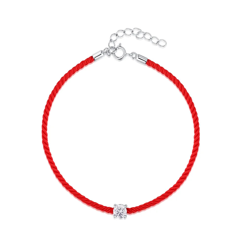 <tc>Rotes Kordelarmband – Moissanit-Glanz</tc>