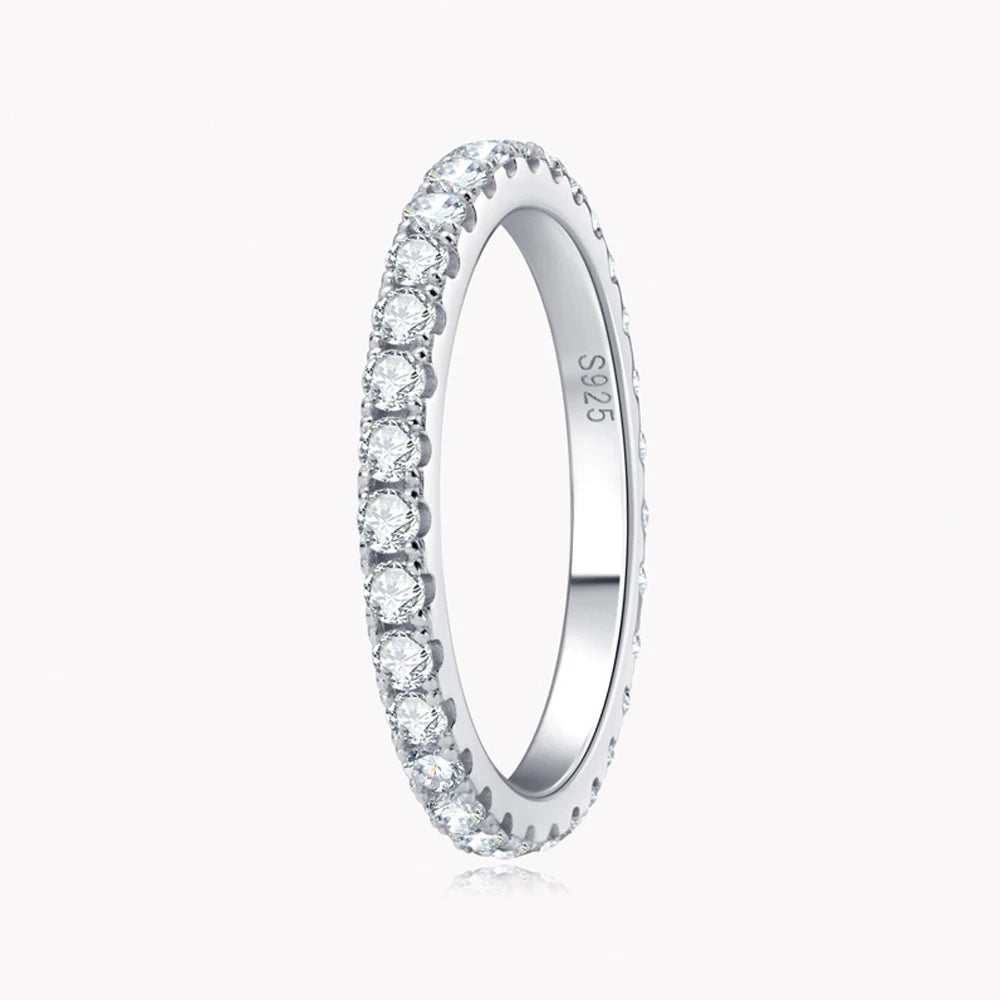 <tc>Moissanit-Eternity-Ring D 2 mm </tc>