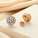 Zertifizierte Moissanit-Ohrstecker aus 925er Silber