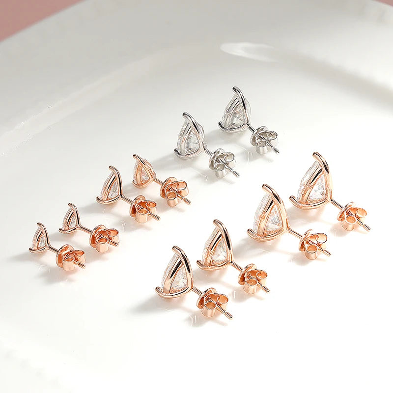 <tc>Birnen-Moissanit-Ohrringe aus 925er Silber </tc>