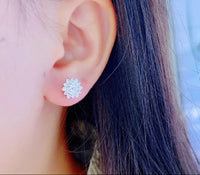 <tc>Sonnen-Moissanit-Ohrringe aus 925er Silber</tc>