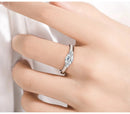 <tc>Eleganter Ring Marquise-Moissanit </tc>