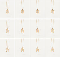 <tc>Buchstaben-Anhänger A–Z aus 925er Silber mit goldfarbener Oberfläche</tc>