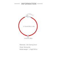 <tc>Rotes Kordelarmband – Moissanit-Glanz</tc>