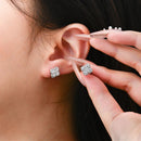 <tc>Moissanit-Diamantohrringe für Damen aus S925-Silber </tc>
