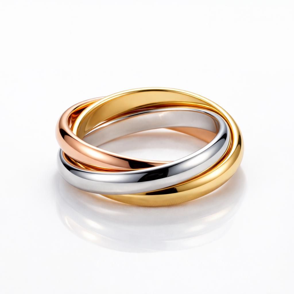 <tc>Ring Trilogie — Drei funkelnde Elemente in Bewegung</tc>