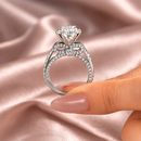Anillo Lazo Brillante – Moissanita 3.0ct | Plata S925